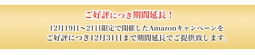ご好評に付期間延長！